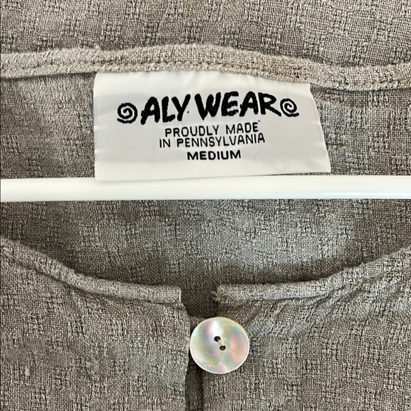 Vintage Aly Wear Linen Lagenlook Relaxed Fit 3 Piece Set - Size Small / Medium - Picture 5 of 16